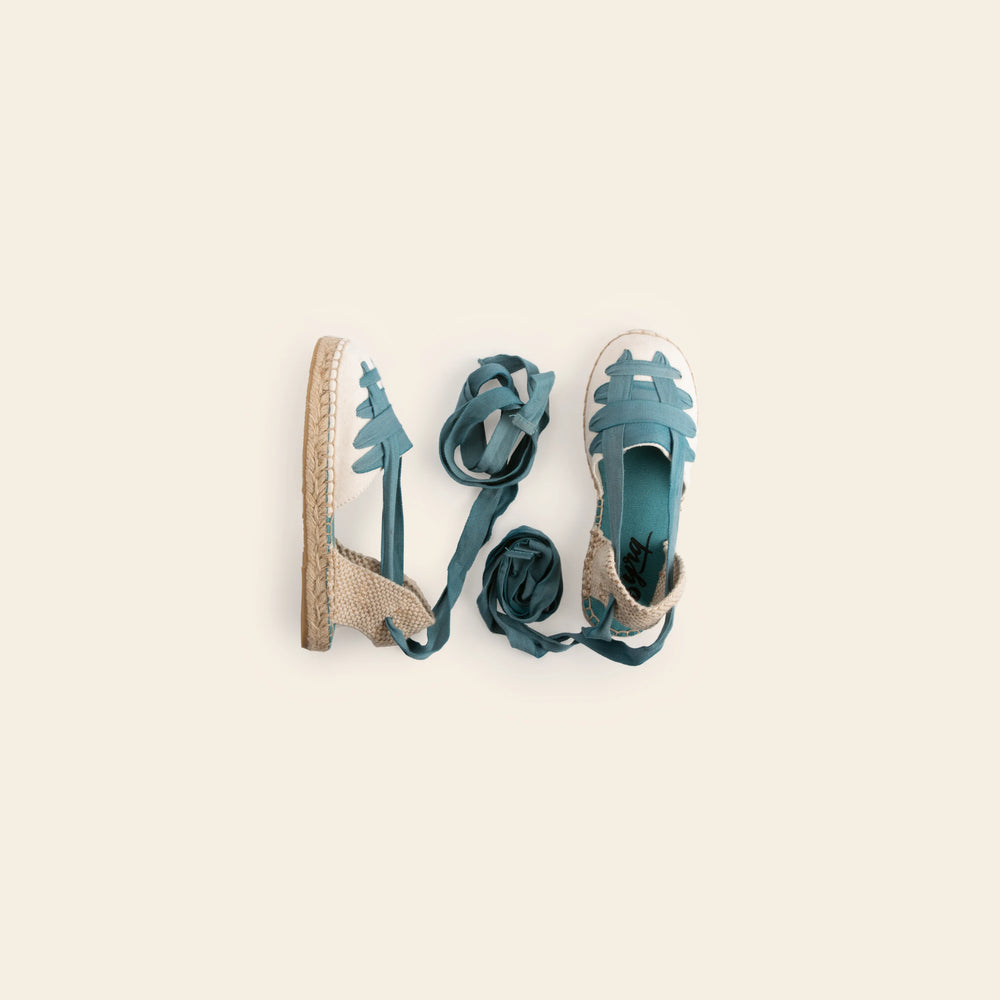 alpargatas niñas azules